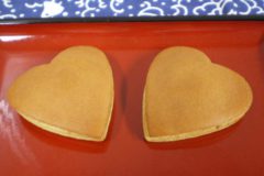 ハート型どら焼き
