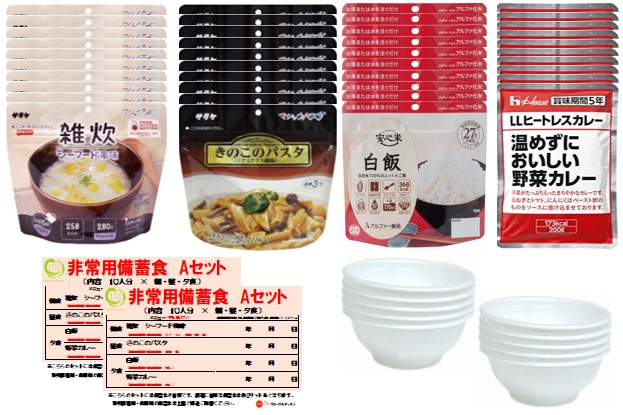 非常用備蓄Aセットイメージ画像